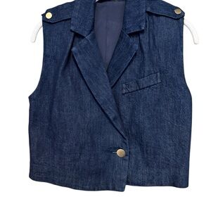 Zara Denim Sleeveless vest